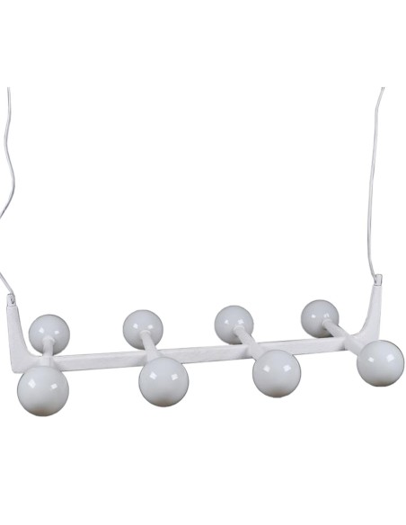 Suspension Home ESPRIT Blanc Métal Verre 110 x 45 x 23 cm