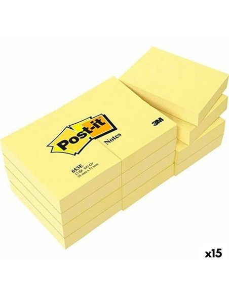 Bloc de Notes Post-it 38 x 51 mm Jaune (15 Unités)