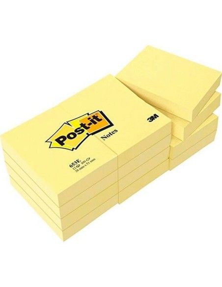 Bloc de Notes Post-it 38 x 51 mm Jaune (15 Unités)
