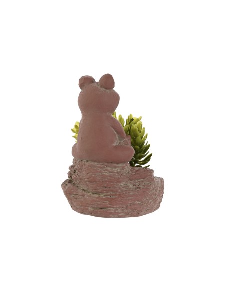 Plante décorative Home ESPRIT Polyéthylène Ciment Grenouille 9 x 9 x 13 cm (3 Unités)