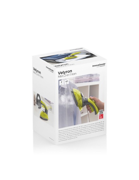 Mini Fer à Vapeur Vertical et Horizontal 2 en 1 Velyron InnovaGoods 800 W