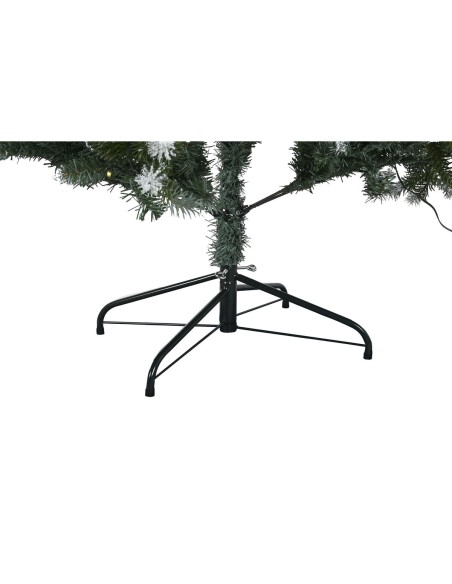 Sapin de Noël Home ESPRIT Vert Métal Polyéthylène Enneigé 120 x 120 x 180 cm