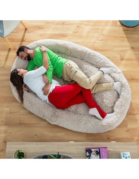 Lit de Chien pour Humains  Human Dog Bed XXL InnovaGoods Beige