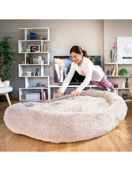 Lit de Chien pour Humains  Human Dog Bed XXL InnovaGoods Beige