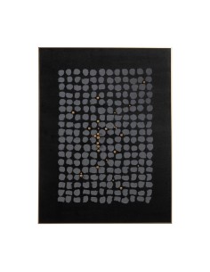 Cadre Noir Gris Abstrait 90 x 3,5 x 120 cm