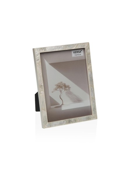 Cadre photo Versa Blanc Bois MDF 1,6 x 19,5 x 14,5 cm