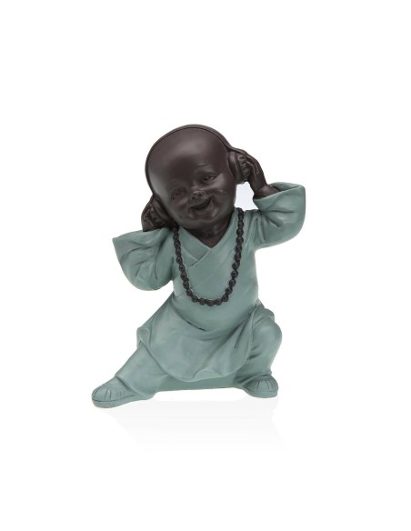 Figurine Décorative Versa Résine Buda 6 x 12 x 10,5 cm