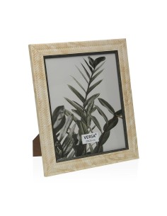 Cadre photo Versa Gris Crème Bois