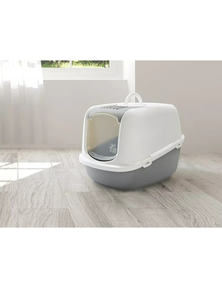 Bac à litière pour chats Savic Nestor Jumbo Blanc Beige Plastique