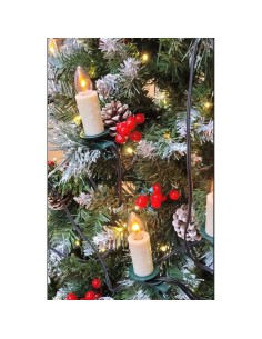 Guirlande de Noël Home ESPRIT Blanc PVC Cerf de Noël 2