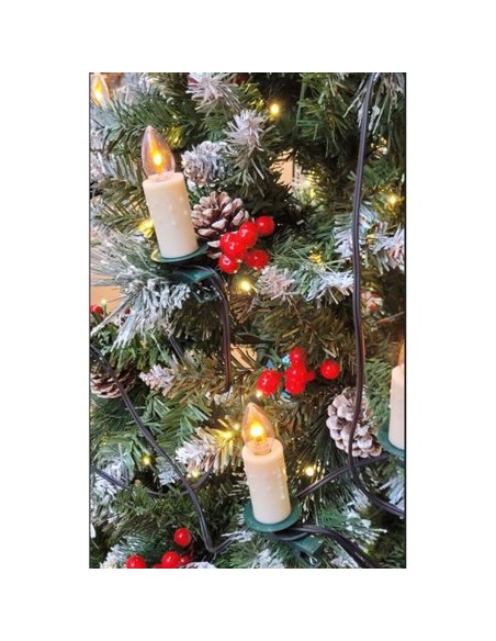 Guirlande de Noël Home ESPRIT Blanc PVC Cerf de Noël