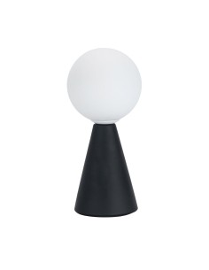 Lampe de bureau Versa Noir Céramique Verre 40 W 10 x 22,5 cm Prisme