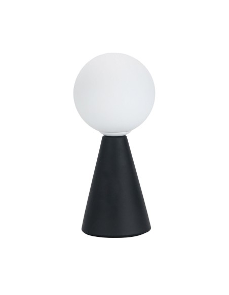 Lampe de bureau Versa Noir Céramique Verre 40 W 10 x 22,5 cm Prisme