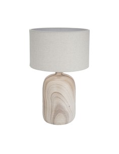 Lampe de bureau Versa Lin Céramique 40 W 32,5 x 52 cm Rustique