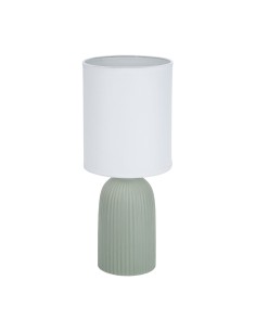 Lampe de bureau Versa Vert Coton Céramique 40 W 15 x 36 cm