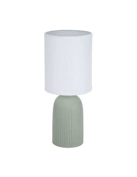 Lampe de bureau Versa Vert Coton Céramique 40 W 15 x 36 cm