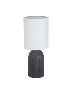 Lampe de bureau Versa Noir Coton Céramique 40 W 15 x 36 cm