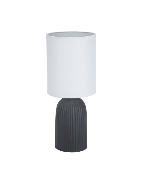 Lampe de bureau Versa Noir Coton Céramique 40 W 15 x 36 cm