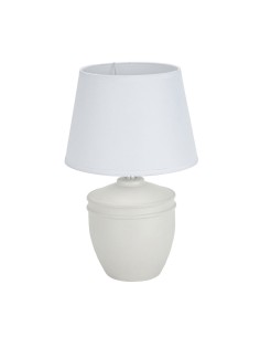 Lampe de bureau Versa Aurelia Blanc Coton Céramique 40 W 20 x 31,5 cm