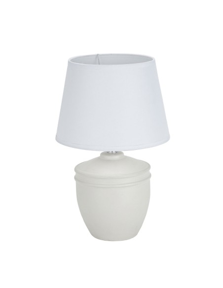 Lampe de bureau Versa Aurelia Blanc Coton Céramique 40 W 20 x 31,5 cm