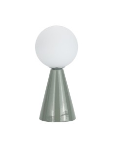Lampe de bureau Versa Vert Céramique Verre 40 W 10 x 22,5 cm Prisme
