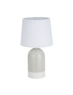 Lampe de bureau Versa Duo Beige Lin Céramique 40 W 18 x 32,5 cm