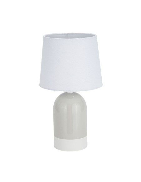 Lampe de bureau Versa Duo Beige Lin Céramique 40 W 18 x 32,5 cm