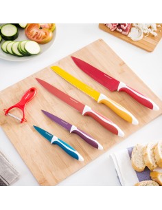 Ensemble de Couteaux en Céramique et Éplucheur Knoolvs InnovaGoods 6 Pièces 2