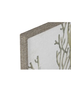 Cadre Home ESPRIT Vert Corail méditerranéen 45 x 2 x 60 cm (2 Unités) 2