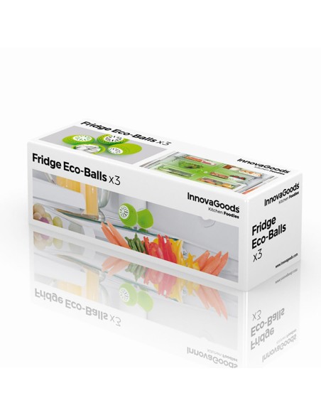 Éco-Boules pour Régrigérateur InnovaGoods 3 Unités