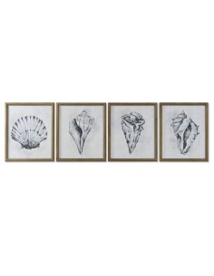 Cadre Home ESPRIT Gris Naturel 50 x 2,5 x 60 cm (4 Unités)