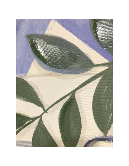 Cadre Home ESPRIT Jaune Bleu méditerranéen 60 x 4 x 80 cm (4 Unités)