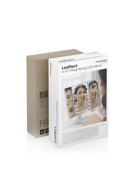 Miroir Grossissant avec LED 4-in-1 Ledflect InnovaGoods