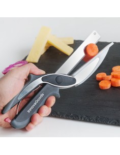 Couteau-Ciseau avec Mini Planche à Découper Intégrée Scible InnovaGoods 2
