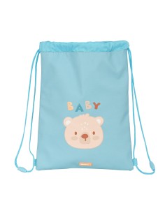 Sac à dos serré par des ficelles Safta Baby bear Bleu