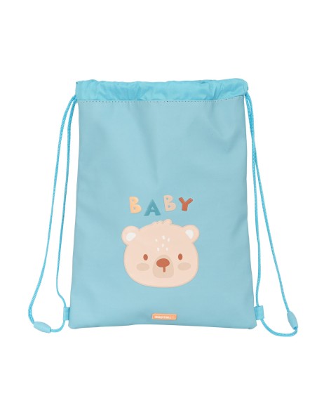 Sac à dos serré par des ficelles Safta Baby bear Bleu