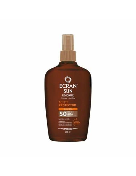 Huile Solaire Ecran Ecran Sunnique Spf 50 200 ml