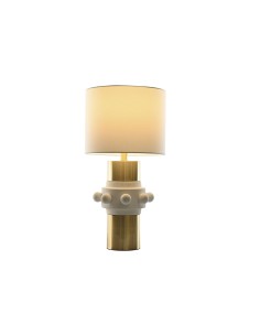 Lampe de bureau Home ESPRIT Blanc Doré 50 W 220 V 2