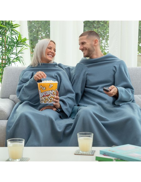 Couverture à Manche Double avec Poche Centrale Doublanket InnovaGoods