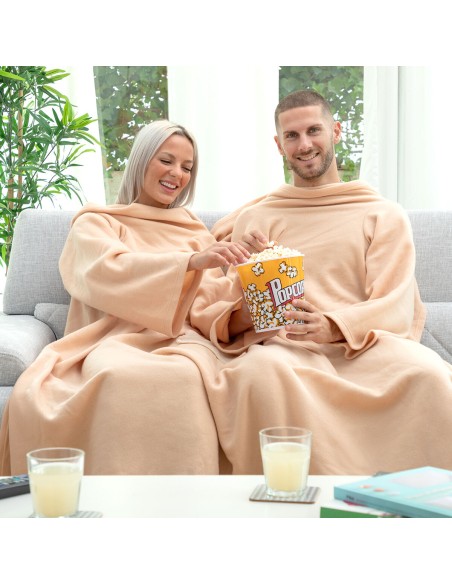Couverture à Manche Double avec Poche Centrale Doublanket InnovaGoods