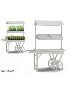 Support à roulettes pour pots de fleurs Ibergarden WA15379-1 Bois d'épicéa 130 x 178 x 70 cm
