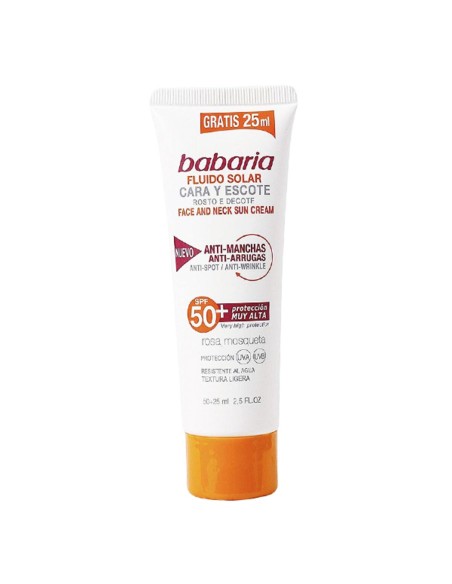 Écran solaire visage Babaria Solar Adn Sensitive Spf 50 Spf 50+ 75 ml