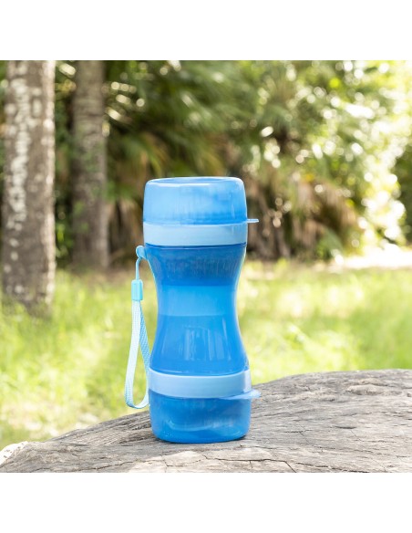 Bouteille avec Distributeur d'Eau et d'Aliments pour Animaux2 en 1 Pettap InnovaGoods