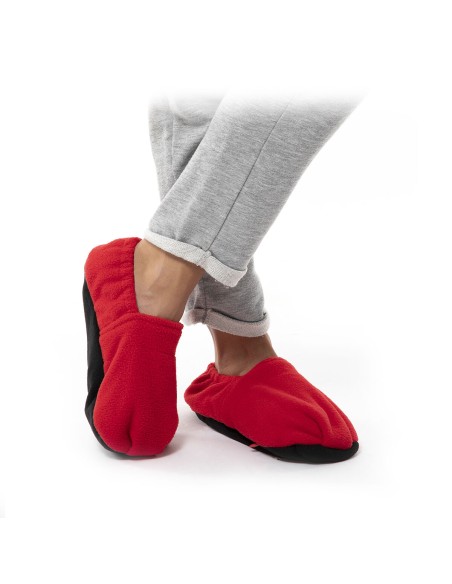 Chaussons Chauffants Micro-ondes InnovaGoods Rouge
