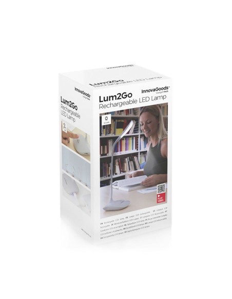 Lampe LED de Table Rechargeable Tactile Lum2Go InnovaGoods