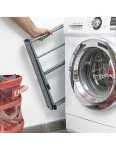 Séchoir à Linge Métallique Pliable et Extensible avec 3 Hauteurs Cloxy InnovaGoods 11 Barres 2
