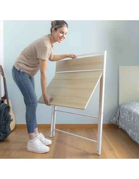 Bureau Pliable avec Étagère Tablezy InnovaGoods