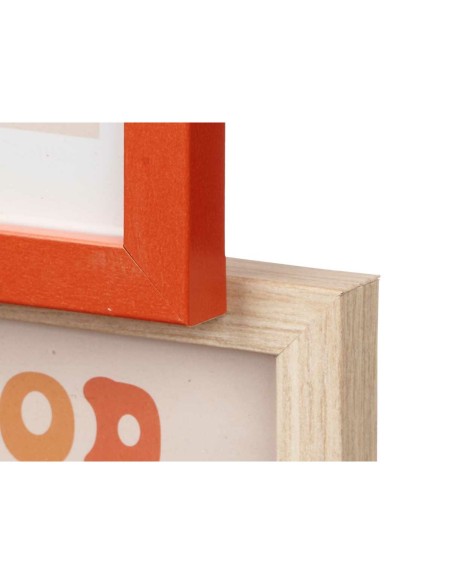 Cadre photo 411408B Multicouleur Métal Bois MDF (6 Unités)