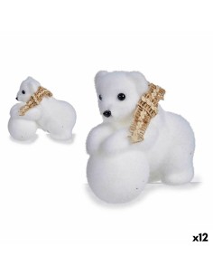 Décorations de Noël Krist+ K19121228 Blanc 8 x 11 x 14 cm (12 Unités)