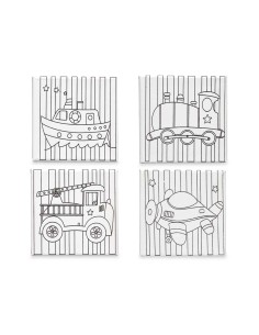 Toile Pincello 29100257 Bois Tissu 12 Unités 2